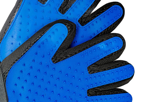 PAIR of Low-Cost Pet Grooming Gloves - Superior Care for Your Furry Friends. Ideal for Grooming, Deshedding, Bathing & Massaging Your Dogs & Cats ...