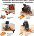 BORA Track Clamps, Securely Cut Any Angle with WTX and NGX Clamp Edge Systems, Saw Guide Accessory for Woodworking, Carpentry, DIY, Two-Pack, 5420...