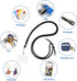 Black Universal Cell Phone Lanyard with Adjustable Strap - Phone Necklace Comfortably Around The Neck, Compatible with All Smartphones - Multipurp...