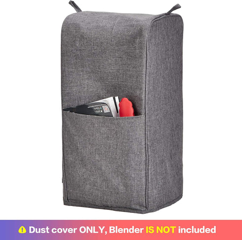 HOMEST Blender Dust Cover with Accessory Pocket Compatible with Ninja Foodi, Grey...