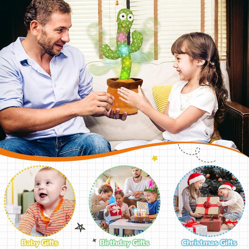 Baby Dancing Cactus for Baby Toys Boys Girls, Dancing Cactus Mimicking Toy Talking Cactus Toy 6 to 12 Month Old Baby Toys, Talking Imitation Toys ...