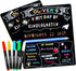 GOTIDEAL First & Last Day of School Board, 10 x 12 Inch Double Sided Back to School Sign for Kids Boys Girls with 5 Chalk Markers, 1st Day of Kind...