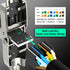 VCELINK RJ45 Connectors Tool Free Cat 8, Shielded RJ45 Modular Plugs 40 Gbps 2000MHz PoE++, Reusable Easy CAT 8 Termination for 23 AWG-22 AWG LAN ...