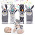Baby Rattle Socks Wrist Strap Rattles Set, Cute Baby Animal Development Toy Gift for Newborn Babies, Black and White Foot Finder Sensory Set…...