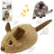 Gigwi Interactive Cat Toy Mouse, Moving Automatic Cat Toys Mice Electronic with Furry Tail, Automatic Squeaky Cat Toys for Kitten Indoor/Outdoor E...