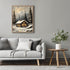 Posterizer 1 pcs-old farm house in snowy winter nature-in oil painting style-17-Landscape & Nature Art-Living Room Bedroom Decor- unframed wall ar...
