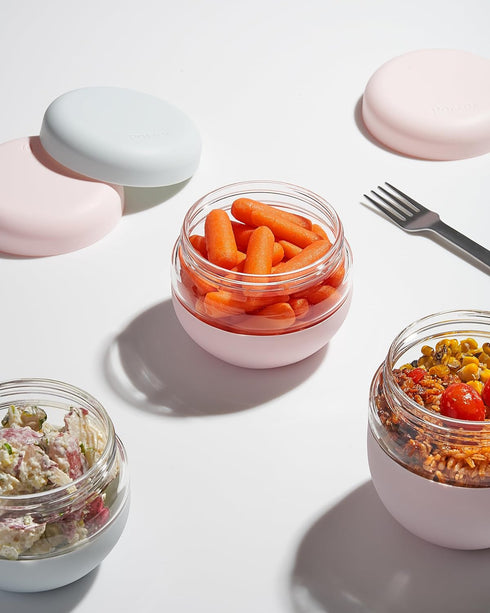 W&P Porter Seal Tight Lunch Bowl Container w/ Lid | Blush 16 Ounces | Leak & Spill Proof, Soup & Stew Food Storage, Meal Prep, Airtight, Microwave...
