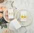 Twavang Earring Card Holder Set, 100Pcs Kraft Paper Earring Display Cards, 100 Pairs Clear Earring Backs with 100Pcs Self Adhesive Bags for Earrin...