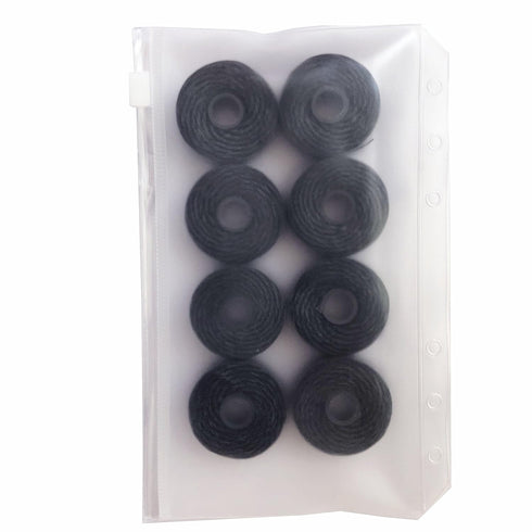 8Pcs/Pack Bamboo Charcoal Dental Flosser Mint Flavor Dental Floss Built-in Spool Flat Wire Replacement Core Dental Floss 50M Each(Comes with a Box...