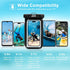 JOTO IPX8 Waterproof Phone Pouch Case, Underwater Dry Bag for Phone Protector for iPhone 15 14 13 12 11 Pro Max, Galaxy S24 S23 S22 Ultra Pixel to...