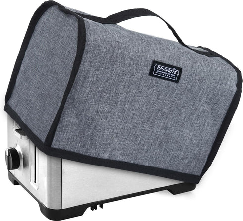 Toaster Cover 2 Slice Wide Slot, Toaster Oven Cover Compatible with Cuisinart, Small Bread Cover, 2 Slice Toaster Covers with Zipper Pockets Buffa...