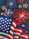 DIY 4 Th of July Diamond Painting Kits For Adults Patriotic,Diamond Art by Number Kit Celebrate American Flag Crystal Embroidery Beginner Arts Ful...