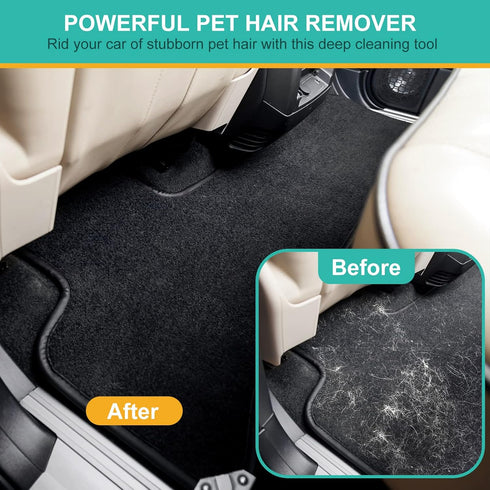 2 Pack Pet Hair Remover, Reusable Dog Hair Remover&Cat Hair Remover, Portable Lint Remover to Remove Pet Short and Long Hairs for Carpet, Car Mat,...