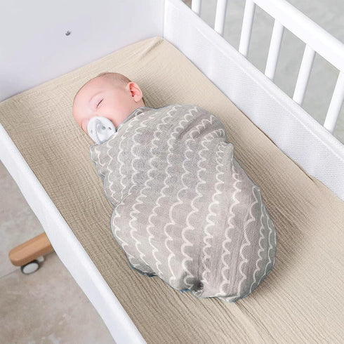 Owlowla Muslin Changing Pad Cover 2PACK,Soft Muslin Cotton Diaper Changing Pad Covers Changing Table Cover for Baby Boy Girl(Natural&Sage)...