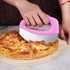 Premium Pizza Cutter Food Chopper-Super Sharp Blade Stainless Steel Pizza Cutter Rocker Slicer with Protective Sheath Multi Function Pizza Knife K...