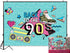 Art Studio 90's Theme Music Party Photography Backdrops Hip-Hop Colorful Graffiti Style Photo Booth Studio Props Let's Glow Party Decor Supplies R...