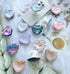 Expandiing Moblile Cell Phone Grip Heart Shape Glass Holder for Smartphones, Cellphone Collapsible Stand? Pink...
