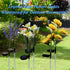 Solar Daffodil Flower Light Garden Outdoor Stake LED Waterproof Lamp 2 Pack Artificial Plant Outside Decorative Pathway Yard for Landscape...