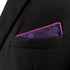 S&W SHLAX&WING Pocket Squares for Men Purple Blue Fuchsia Paisley...