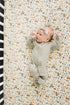 Harvest Floral Muslin Crib Sheet by Mebie Baby, Soft and Breathable Bed Sheets for Babies, Modern Neutral Bedding for Cribs, Standard Crib Mattres...