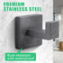 Towel Hooks Robe Hook Coat Hook Stainless Steel Heavy Duty Bathrooms Square Hooks wall mounted for Bathroom Kitchen Bedroom 2 Pack Grey...