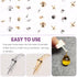 Swpeet 680Pcs Gold and Sliver 3mm 4mm 5mm 6mm 8mm Cup Pearl Screw Eye Pin Bail Peg Pendants with 7mm Pendant Charm Clasps Connector Kit, Perfect f...