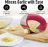 Zulay Kitchen Stainless Steel Garlic Press Rocker Set - Premium Garlic Mincer Garlic Crusher - New Innovative Garlic Crusher with Peeler and Scrap...