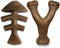 Benebone Set of 1 Fishbone/Wishbone Durable Dog Chew Toys, Real Fish, Real Bacon, Made in USA, Small...