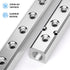 TAILONZ PNEUMATIC Silver 5 Way Pneumatic Shunt Aluminum Block Pneumatic Manifold Air Distribution Block Air path exhaust air source distributor,Co...