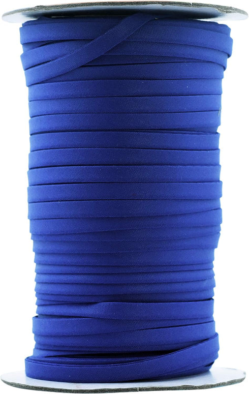 Mandala Crafts Double Fold Bias Tape for Sewing - 55 Yds Blue Bias Tape Double Fold 1/4 Inch Hem Quilt Binding Blue Seam Binding Tape - Fabric Pip...
