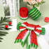 AnyDesign Summer Wired Edge Ribbon Watermelon Print Craft Ribbon Red Green Fruit Fabric Ribbon for Wreath Bow Making DIY Crafts Wrapping Party Dec...