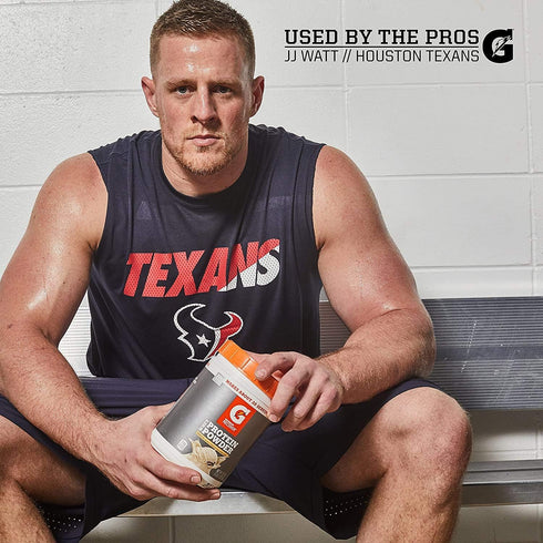 Gatorade Whey Protein Powder, Chocolate, 22.4 Ounce (20 servings per canister, 20 grams of protein per serving)...