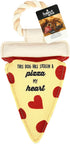 Pavilion Gift Company Stolen A Pizza My Heart Dog Toy, 13", Yellow...