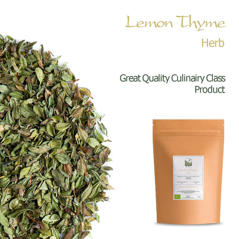 Lemon Thyme Organic Seasoning - Thymus Citriodorus - Thym Thyme Lemon and Thyme Seasoning Lemon Seasoning Lemon Thyme Seasoning Thyme Spice Lemon ...