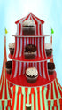 Cupcake Stands, 3 Tier Themed Cupcake Stands, Cupcake Serving Holders (Carnival)...