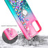 NZND OnePlus Nord N200 5G Case with Tempered Glass Screen Protector (Maximum Coverage), Ring Holder/Wrist Strap, Sparkle Glitter Flowing Liquid Wo...