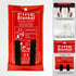FLASLD Fire Blanket for Home and Kitchen, Fiberglass Fire Blankets Emergency for People, Flame Retardant Protection and Heat Insulation (3 ft x 3 ...