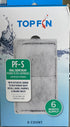 Top Fin Silenstream PF-S Small Filter Cartridges (6 Count) Refill for PF10 Power Filters (5.5in x 3.1in)...