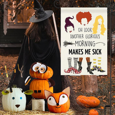 Halloween Hocus Pocus Garden Flag Double Sided Halloween Decor Yard Flag for Witch Sisters Flag Outdoor Decorations - 12.5 x 18 Inch Another Glori...