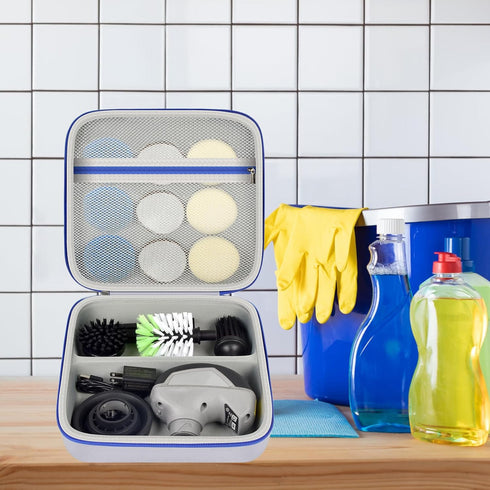 Case for Dremel Versa Power Scrubber Kit Cleaning Tool PC10-07/PC360-5- Grout Brush Bathroom Shower Scrub Kitchen & Bathtub Cleaner Storage Holder...