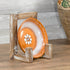 Red Co. 8” Tall Decorative Farmhouse Wooden Display Plate Stand and Art Holder Easel, Brushed Brown...