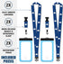Cruise Lanyards Large Waterproof Cell Phone Pouch Dry Case w/Touch Screen - Screen Size up to 6.5” - for iPhone 15 14 13 12 11 Pro Max XS Plus, Sa...