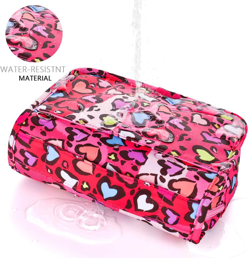 Kids Hanging Toiletry Bag for Girls, Travel Toiletry Bag for Little Young Girls Cosmetic Makeup Waterproof Wash Bag Toddler Traveling Toiletries, ...