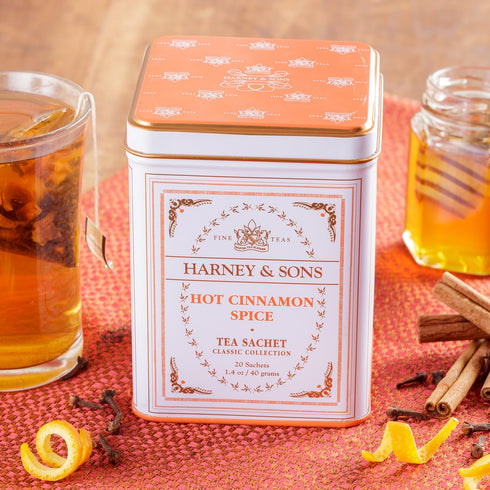 Harney & Sons Classic Hot Cinnamon Spice Tea, 20 Tea Sachets, 1.4 oz...