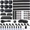 N NOROCME 192 PCS Cable Management Kit 4 Wire Organizer Sleeve,11 Cable Holder,35Cord Clips 10+2 Roll Cable Organizer Straps and 100 Fastening Cab...