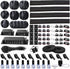 N NOROCME 192 PCS Cable Management Kit 4 Wire Organizer Sleeve,11 Cable Holder,35Cord Clips 10+2 Roll Cable Organizer Straps and 100 Fastening Cab...