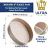 Ultra Cuisine Textured Nonstick Steel 8 inch Round Cake Pan Durable, Oven-Safe, Warp-Resistant, Easy Clean for Cooking and Baking...