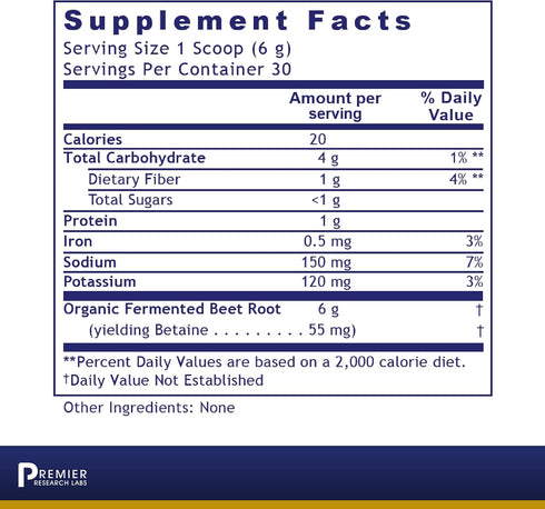 Premier Research Labs Fermented Beets - Gut Health Support Supplement for Women & Men* - Organic Beetroot Aids Digestive Health* - Fermented Beetr...