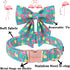 Unique Style Paws Dog Collar with Bowtie, Cute Flamingo Dog Collars Adjustable Puppy Collar for Small,Medium,Large Dogs...
