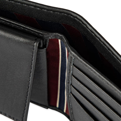 Tommy Hilfiger Men's Leather Wallet - Bifold Trifold Hybrid Flip Pocket Extra Capacity Casual Slim Thin for Travel,Black...